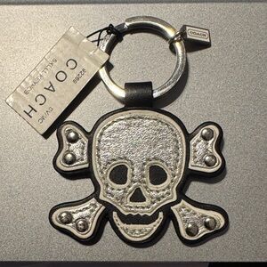 Coach Black Skull Key Fob Style 92269 - never used.